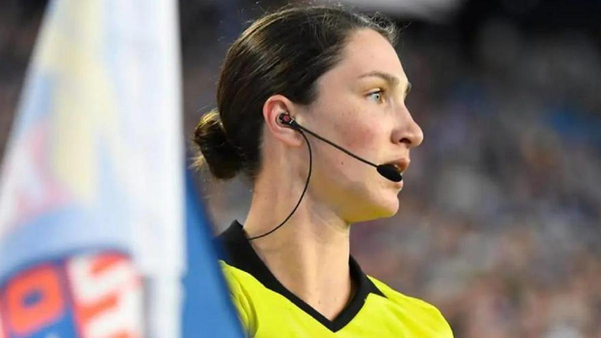 Kathryn Nesbitt, en un partido de la MLS.