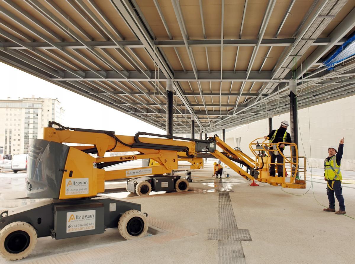 Obras en la nueva estación de Vigo