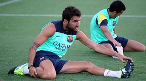 El centrecampista participa en la sessió de preparació de cara al debut de la Lliga contra el Llevant.