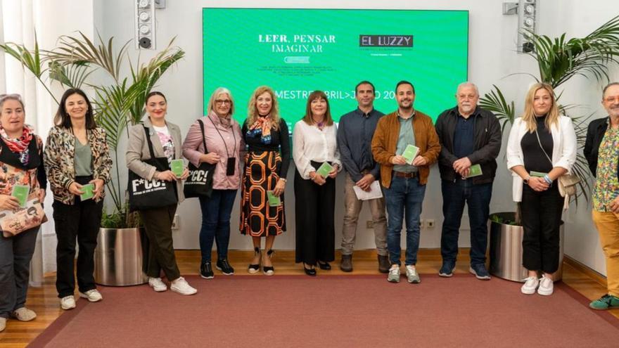 Algunos de los actores culturales responsables de la nueva programación de ‘Leer, pensar, imaginar’. | F. GARCÍA PAGÁN / AYTO. CARTAGENA