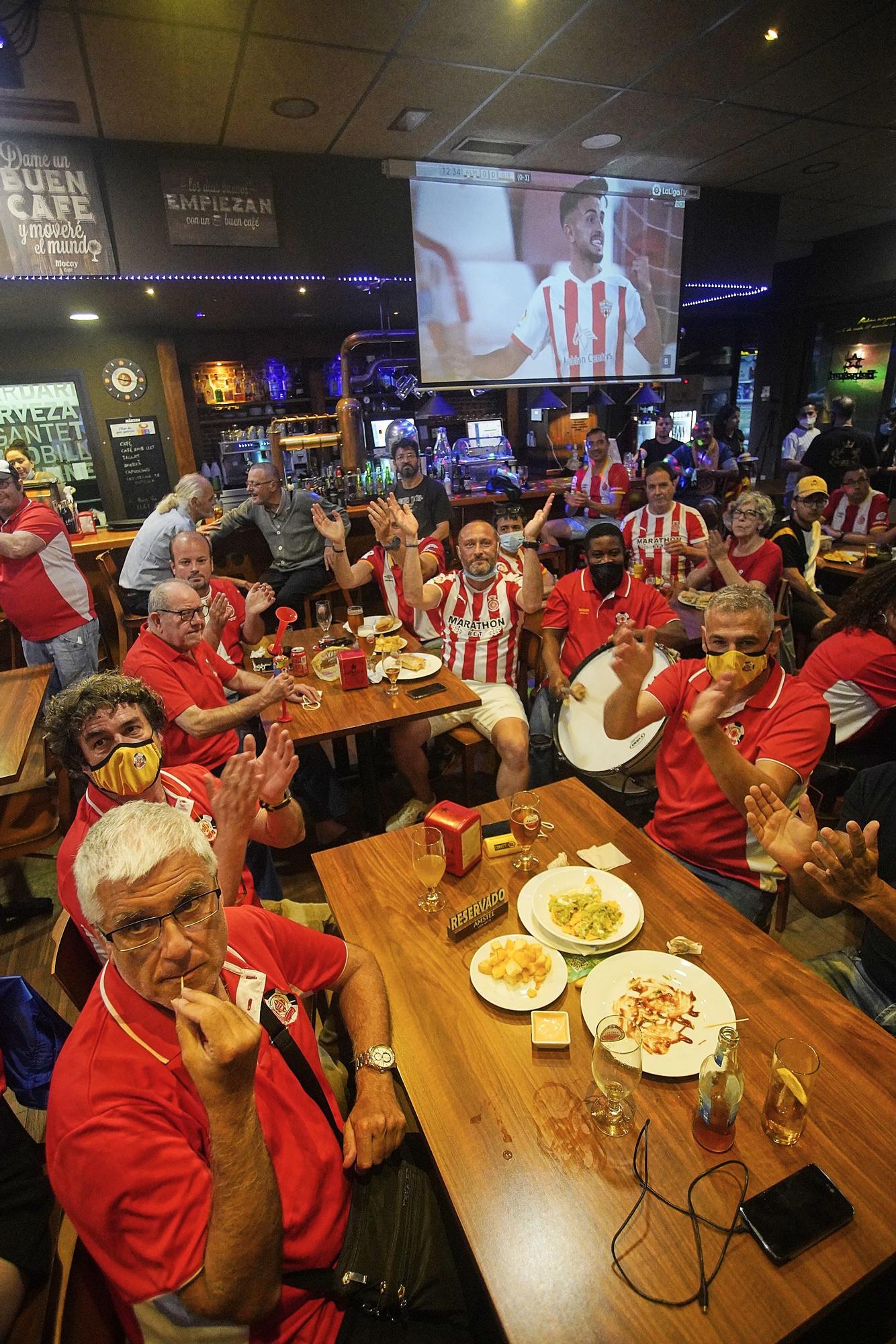 L'afició del Girona vibra amb la classificació