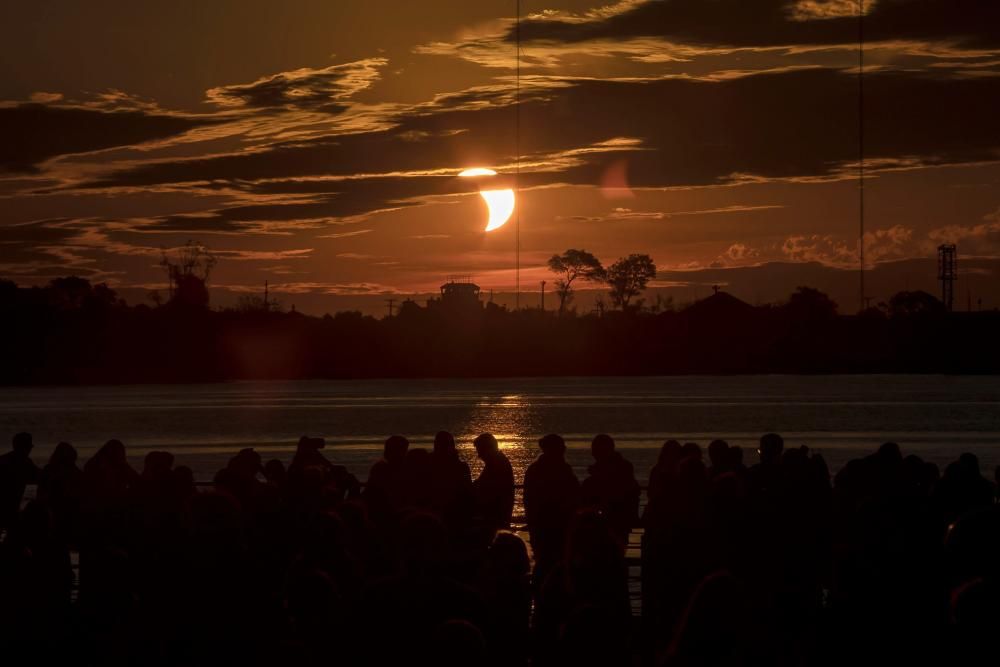 Eclipse de sol desde Porto Alegre