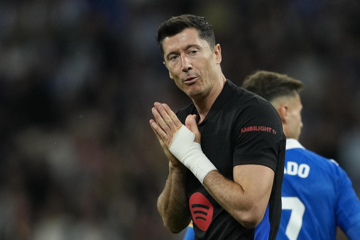 Robert Lewandowski, delantero del Barça.
