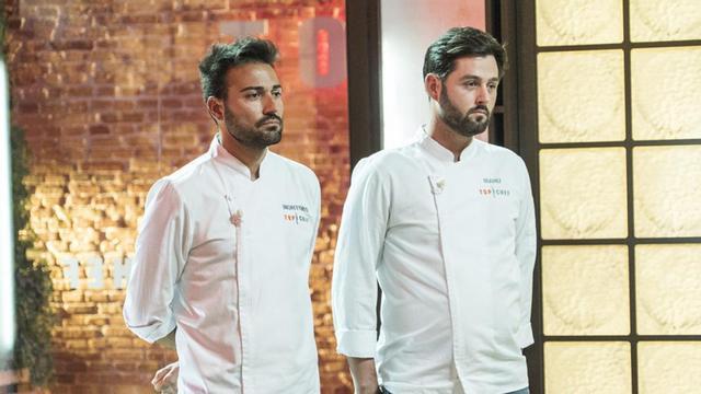 Montoro y Manu, esperando la decisión del jurado en 'Top chef'