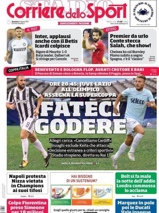 Portadas deportivas de este domingo 13 de agosto