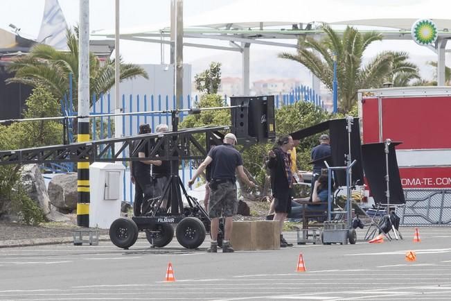 FUERTEVENTURA - GRABACION DE PELICULA EN PUERTO DEL ROSARIO - 11-04-16