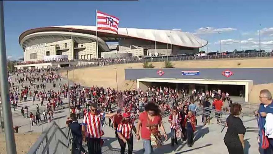 La afición rojiblanca conoce de cerca el Wanda Metropolitano