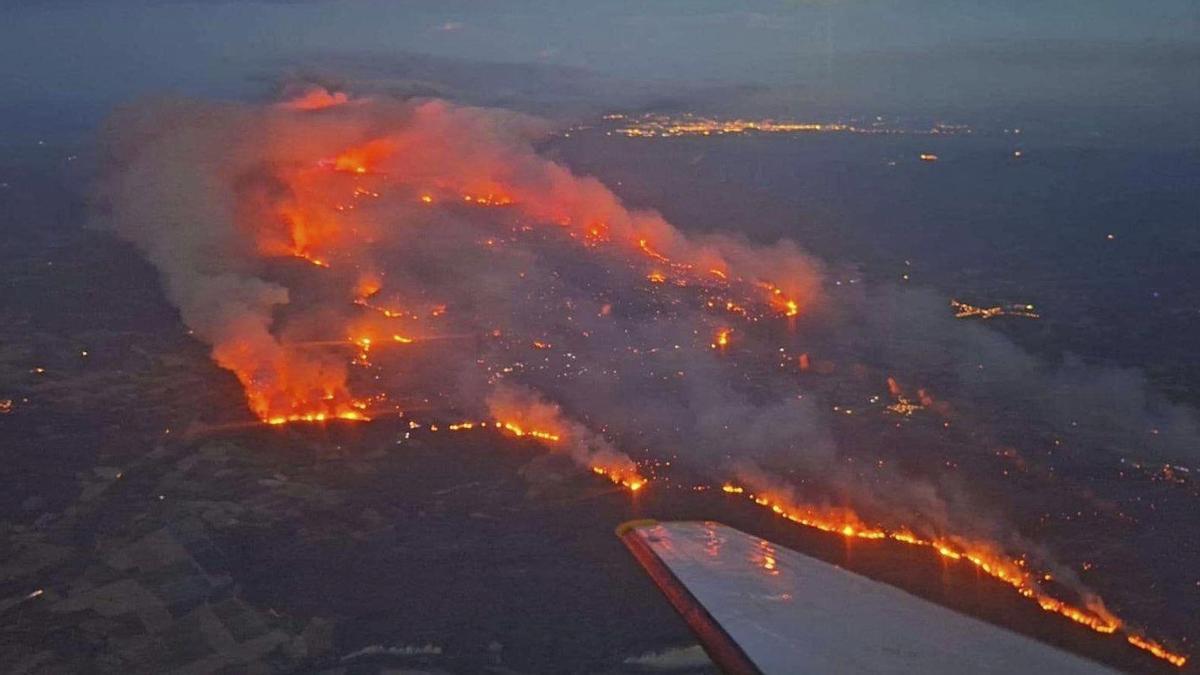 Devastador incendio en el suroeste de Francia
