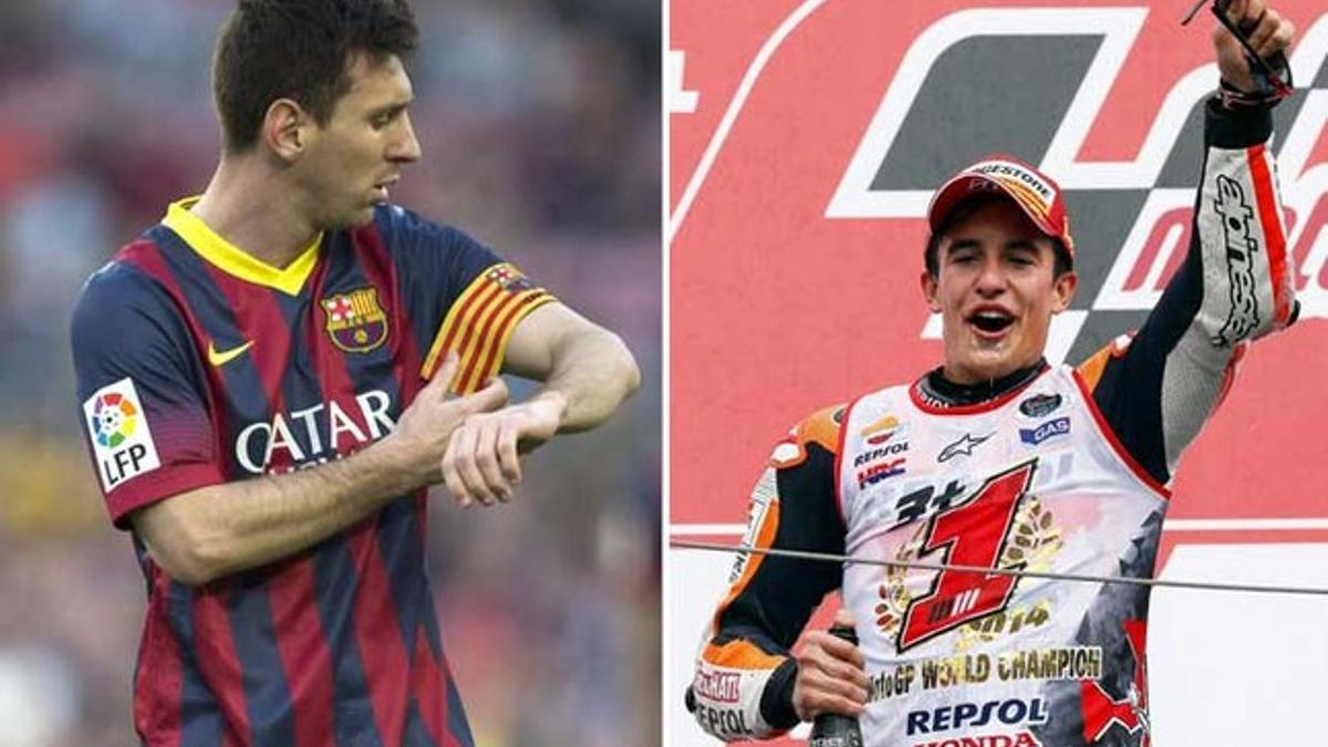 Leo Messi y Marc Márquez, dos estrellas mediáticas por derecho propio