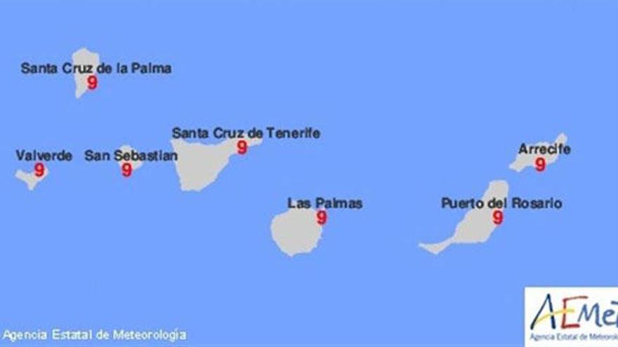 Canarias, en el máximo nivel de radiación ultravioleta