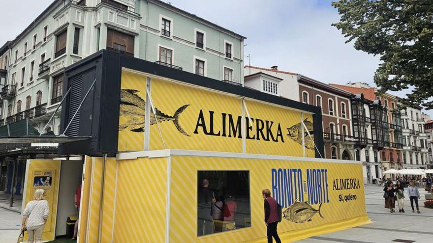 El expo trailer de Alimerka, sobre el Bonito del Norte.