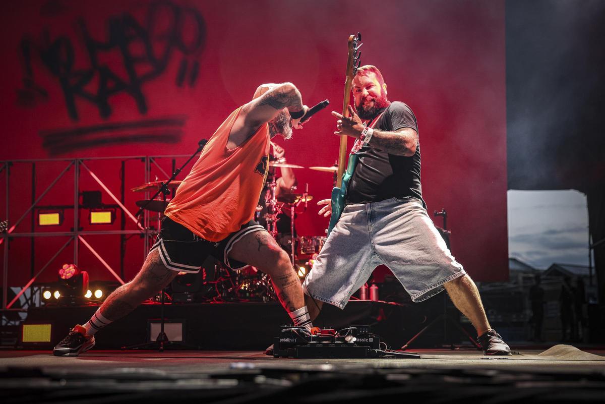 Uno de los momentos del concierto de Rayden en el Festival Cruïlla.