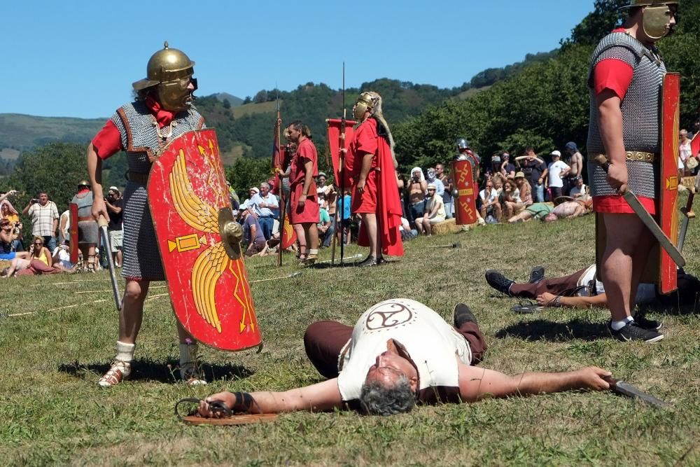 Batalla en la fiesta Astur romana en Carabanzo