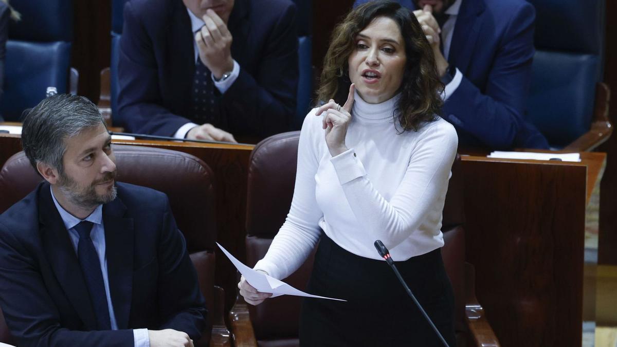 La presidenta madrilenya, Isabel Díaz Ayuso /