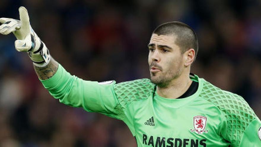 Víctor Valdés, guardameta del Middlesbrough