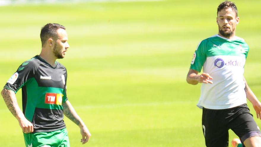 Iván Sánchez, durante el encuentro frente al Racing