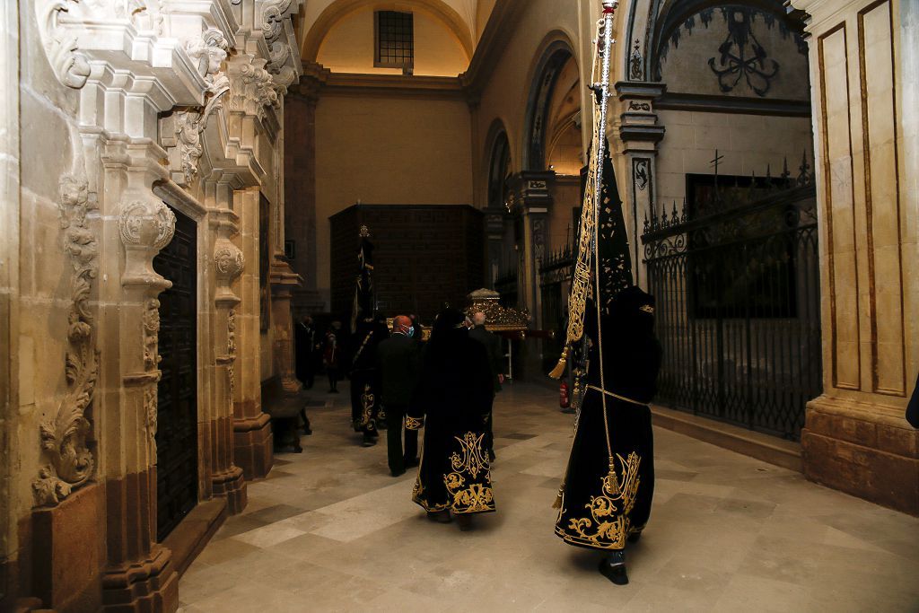 Semana Santa de Lorca 2022: Virgen de la Soledad del Paso Negro, iglesia y procesión