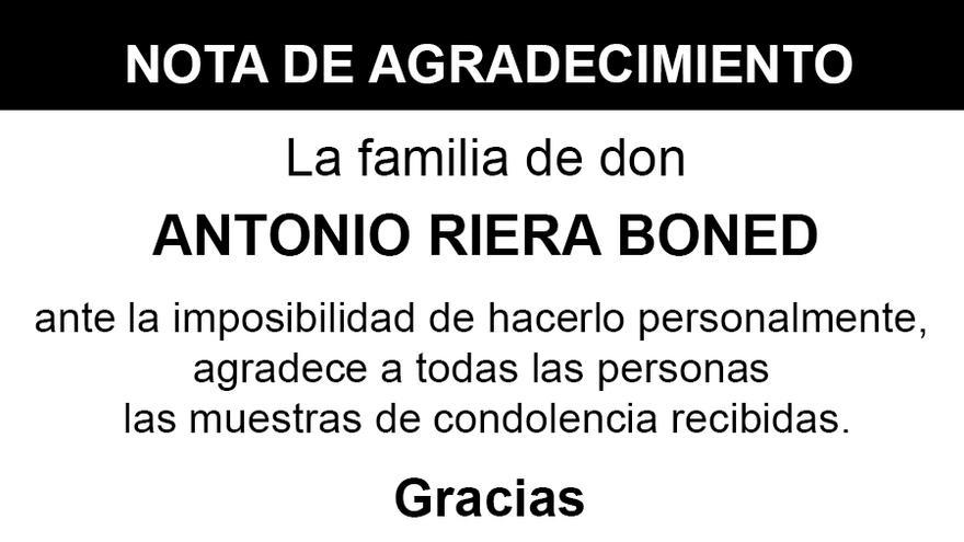 Nota Antonio Riera Boned