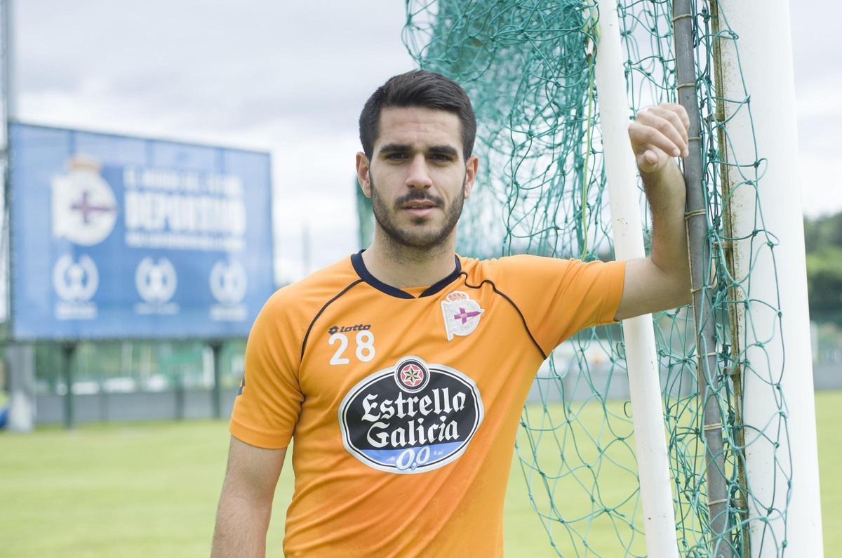 Pablo Insua, durante su etapa en el Deportivo