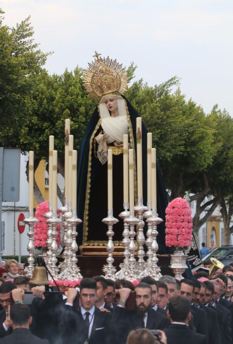 Traslados y procesiones del Viernes de Dolores