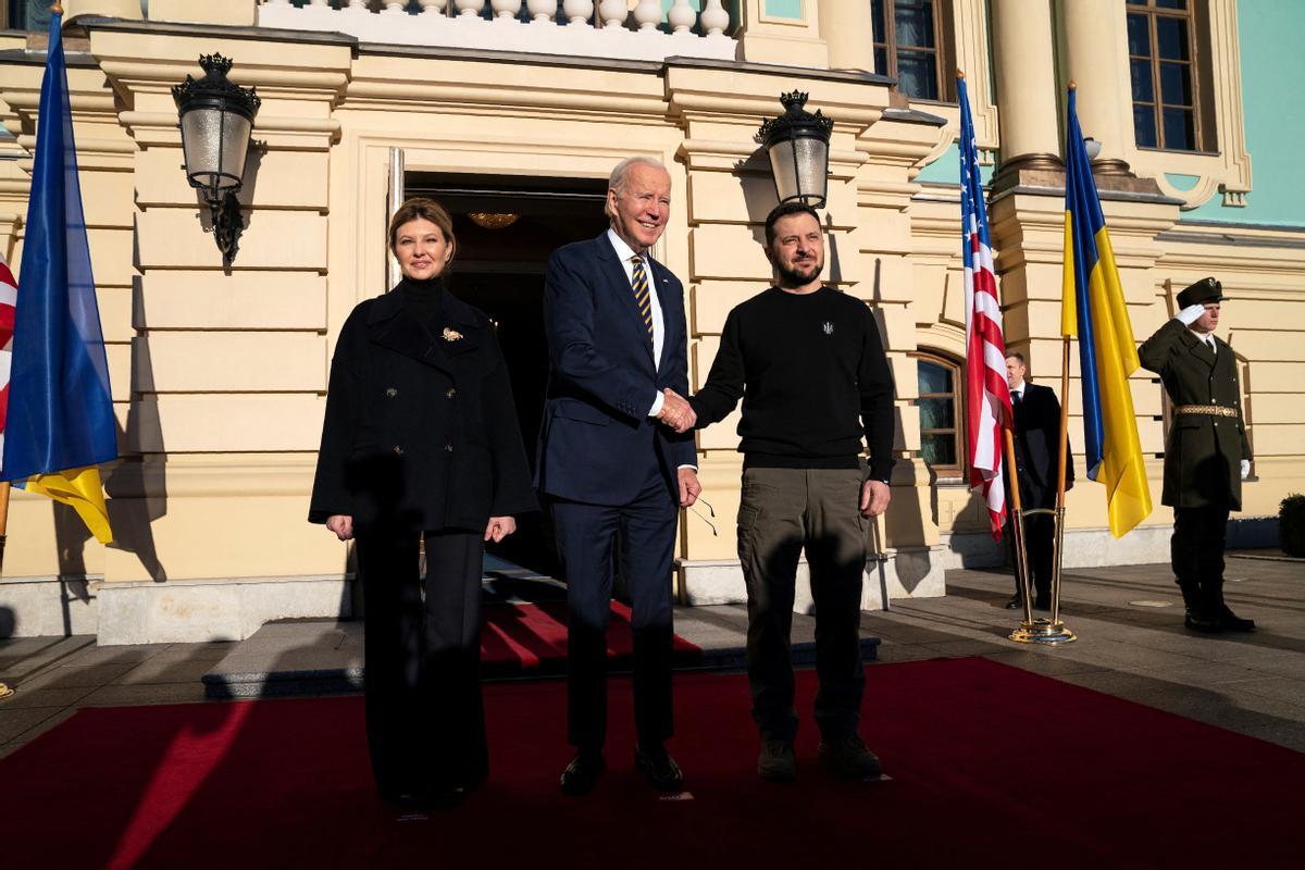 El presidente de los Estados Unidos, Joe Biden visita Ucrania