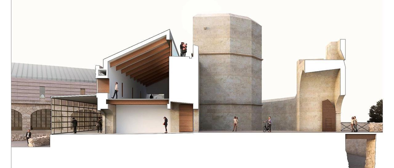 Propuesta de Moneo para ubicar el Museo de Baltasar Lobo en el Castillo, por la que se decanta el PP.