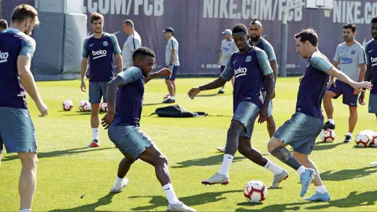 El Barcelona prepara el partido ante el Girona