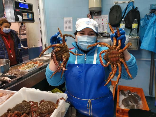 La cesta de la compra para la cena de Nochebuena