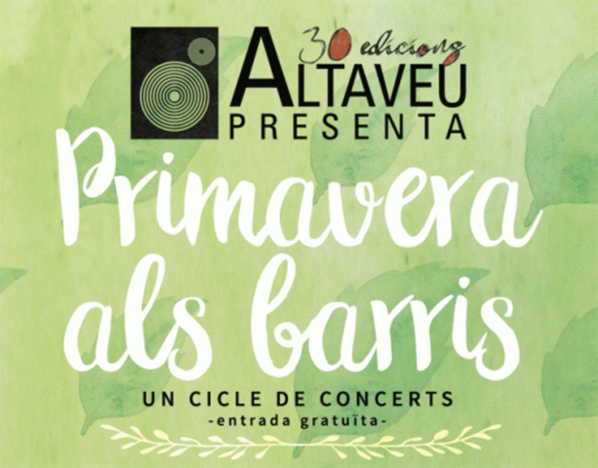 Cartell de ’Primavera als barris’.