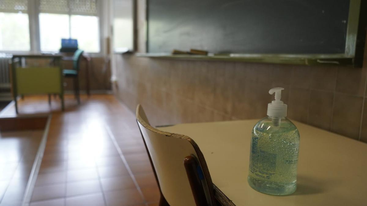 Un aula en un instituto de Zamora