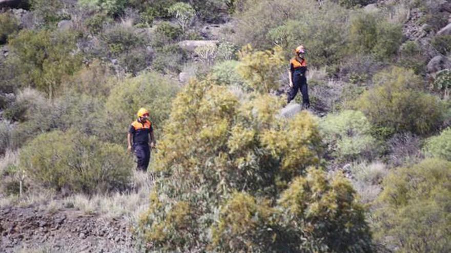 Labores de búsqueda del anciano desaparecido en Agüimes el pasado mes de noviembre