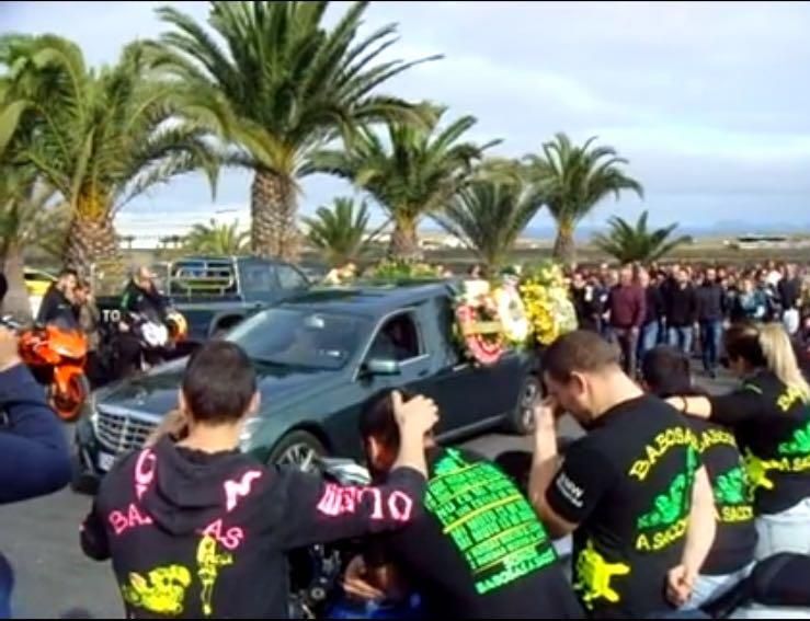 Sepelio del motorista fallecido en Lanzarote