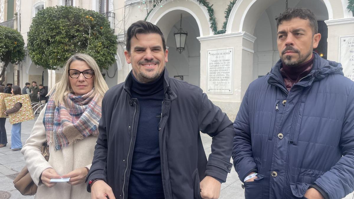 El portavoz del PP de Mérida, Santiago Amaro, este lunes en Mérida.