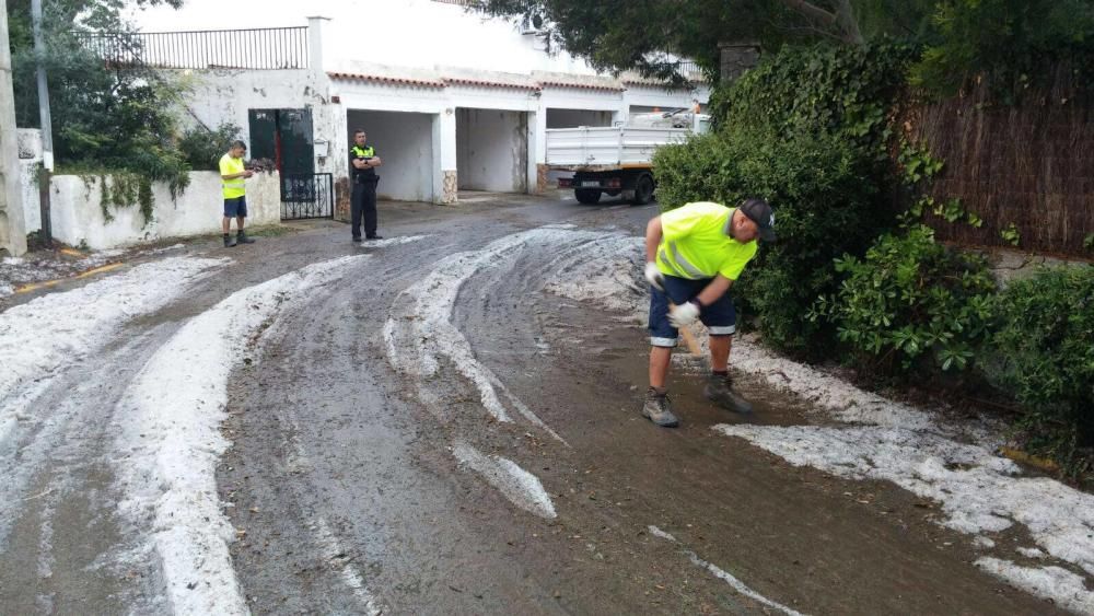 Tempesta de pedra i aigua a Roses