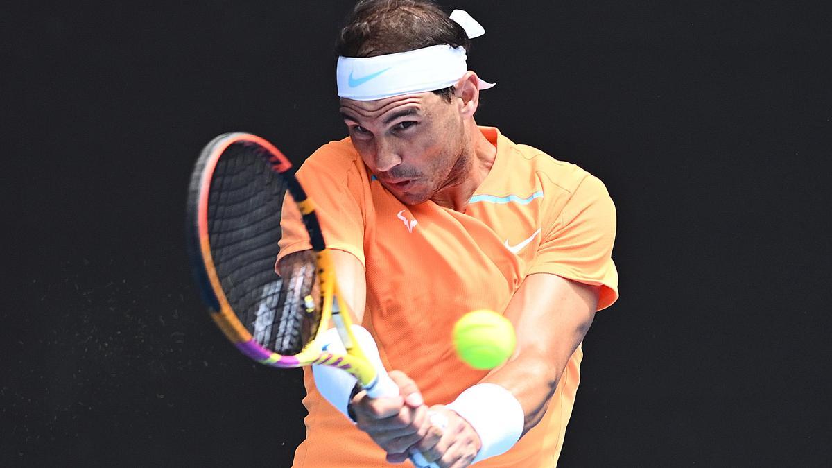 El tenista español Rafa Nadal, en el Abierto de Australia 2023.