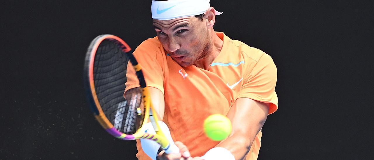 El tenista español Rafa Nadal, en el Abierto de Australia 2023.