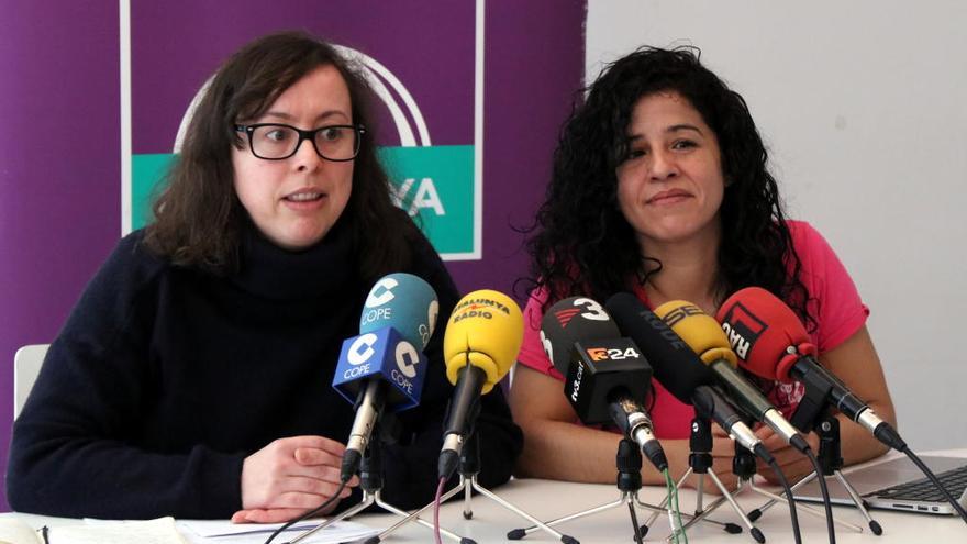 Noelia Bail i Ruth Moreta, en roda de premsa