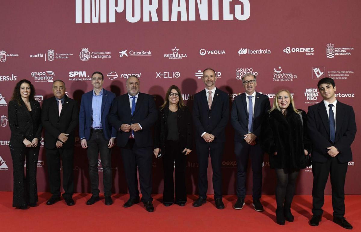Sonia Martínez, Pascual Vera, Andrés Escarbajal, José Alberto Pardo, Alicia Rubio, Mathieu Kessler, Francisco Antonio González, Ana Martín y Juanjo Ramírez. | ISRAEL SÁNCHEZ