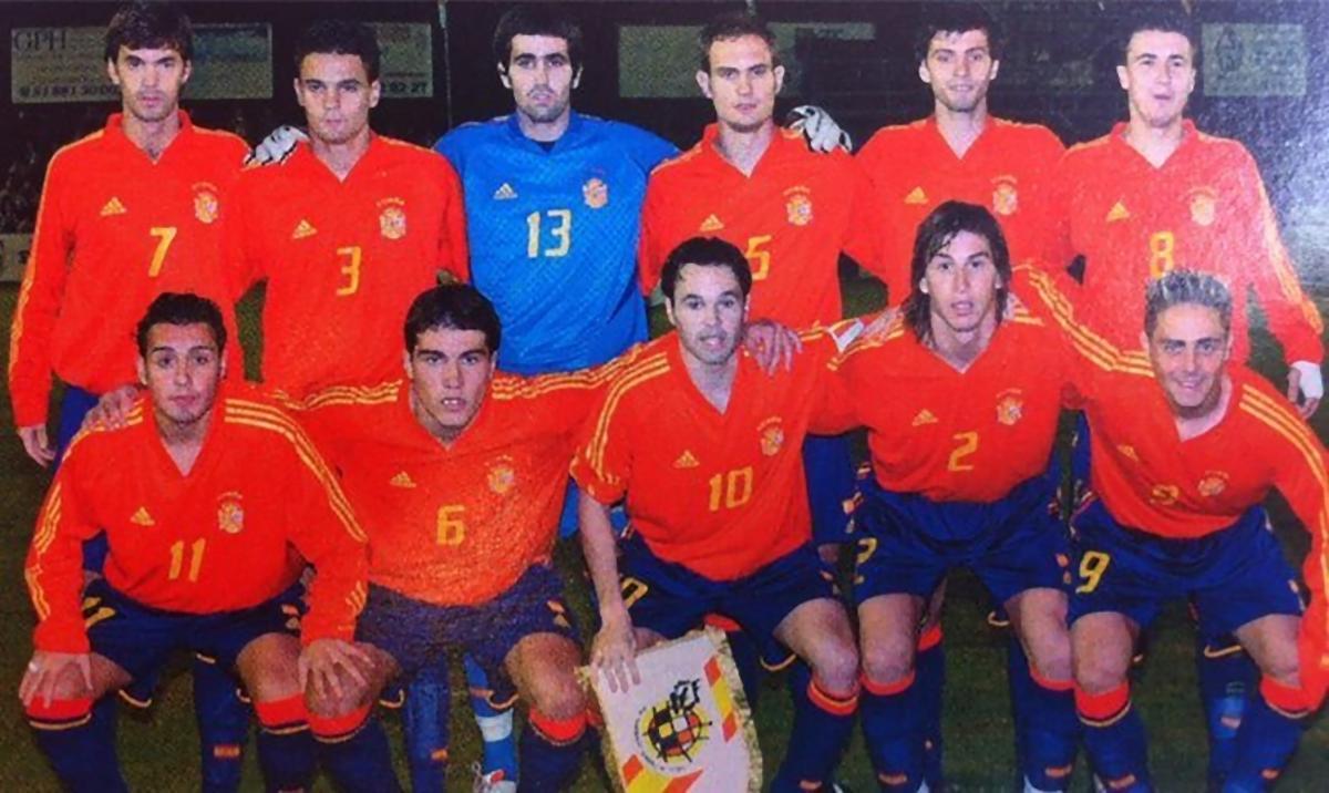 El once de la Selección Española Sub-21 en aquel encuentro frente a Inglaterra