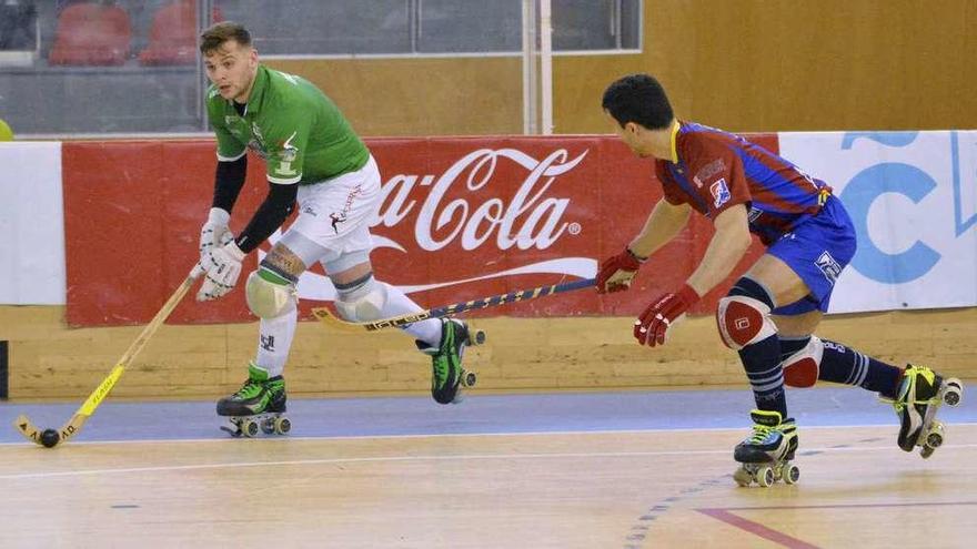 César Carballeira, en el partido contra el Alcoy.