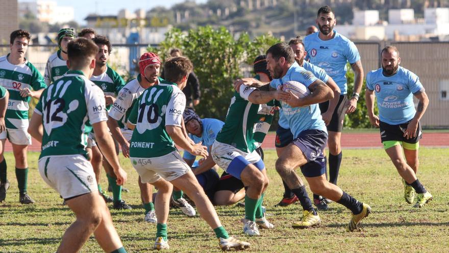 Imagen del Ibiza-Ponent de la Liga Balear de rugby, disputado este pasado fin de semana