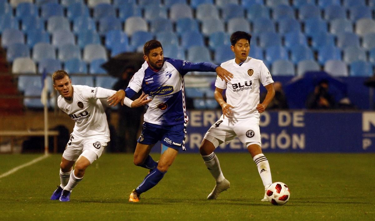 El Ebro se bate contra el Valencia en un partido de Copa de Rey