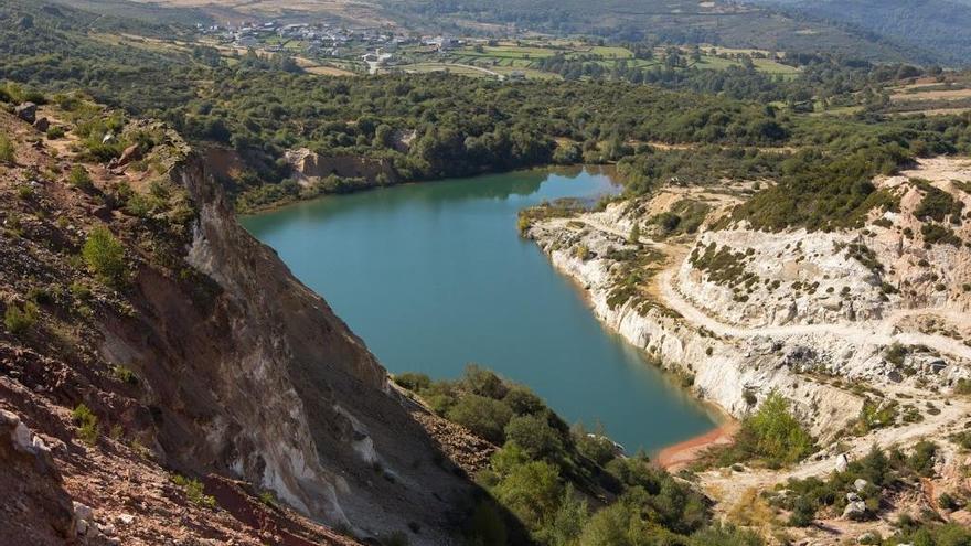 Vista de la mina situada en A Penouta.