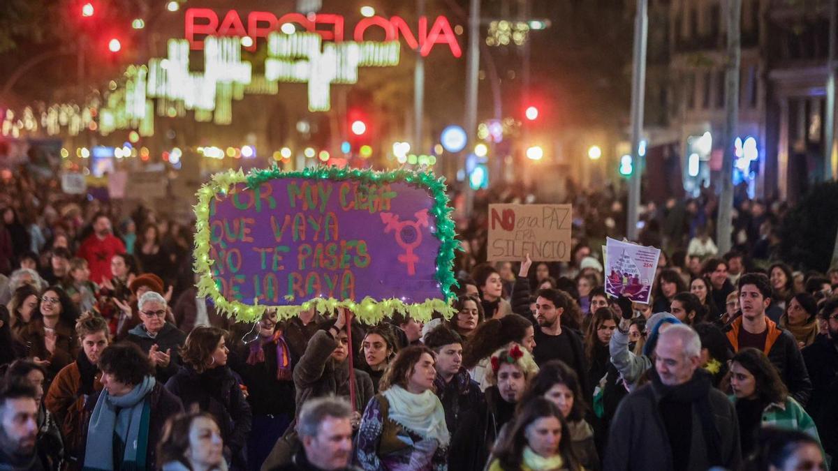 25N, Barcelona clama NO a la violencia hacia las mujeres
