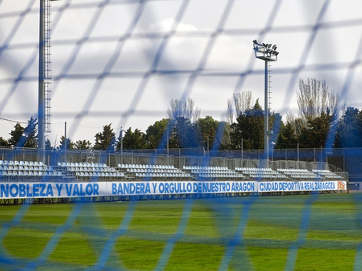 Uno de los campos de entrenamiento de la Ciudad Deportiva del Real Zaragoza.
