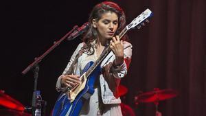 Katie Melua durante su actuación en el Sant Jordi Club. 