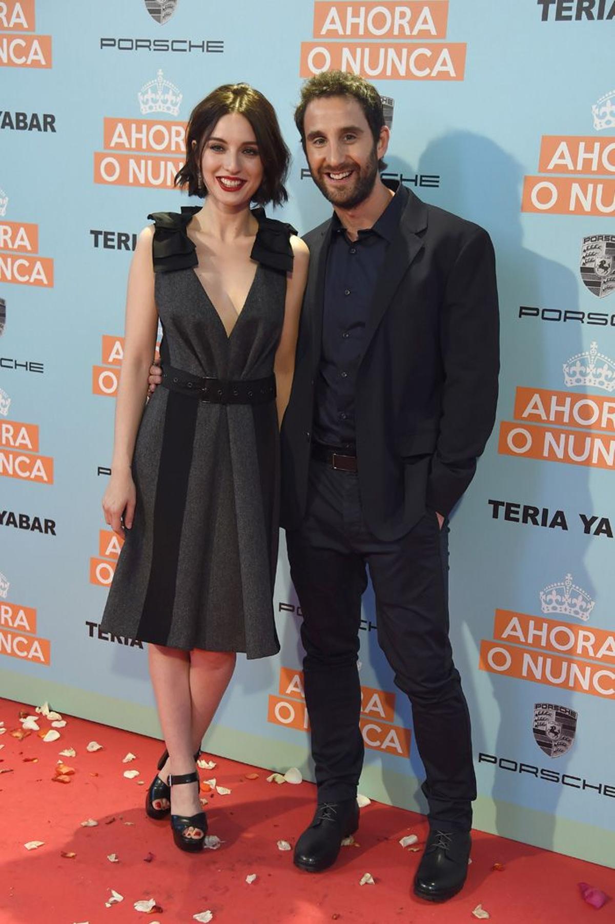 Dani Rovira y María Valverde en el estreno de Ahora o Nunca