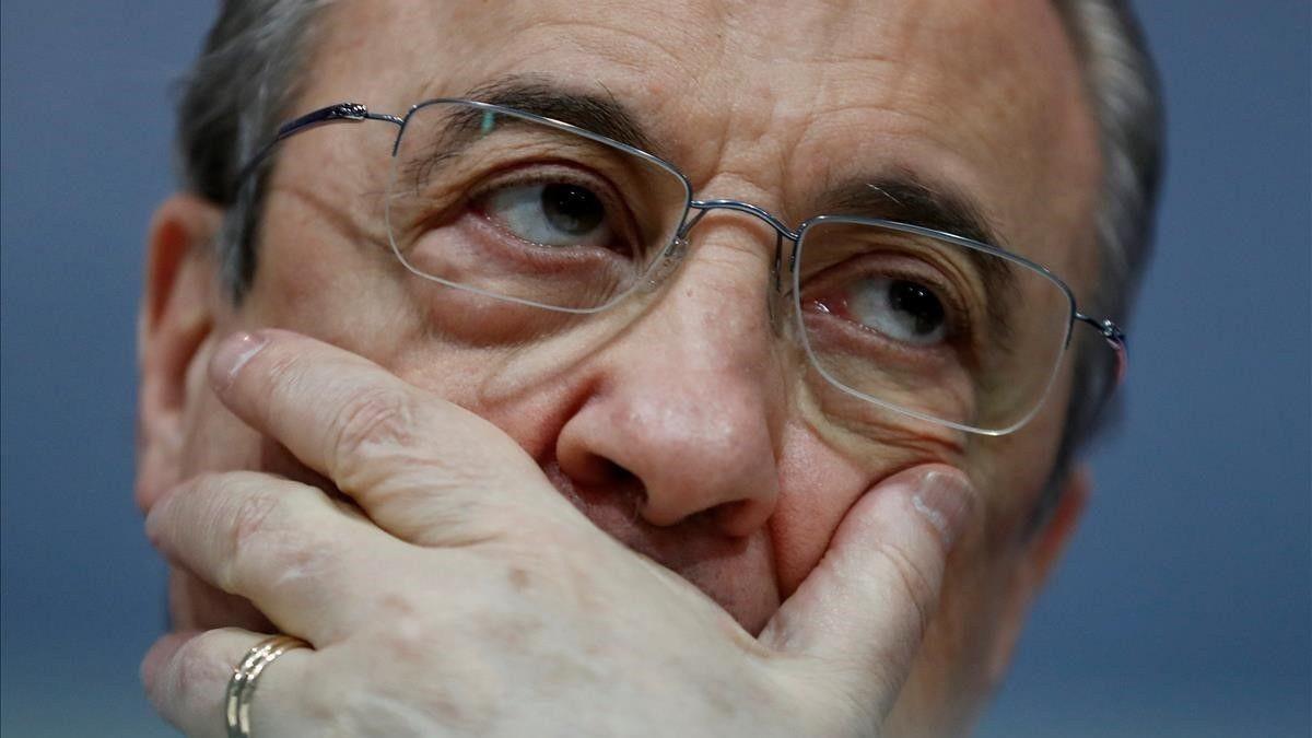 Florentino, en una rueda de prensa.