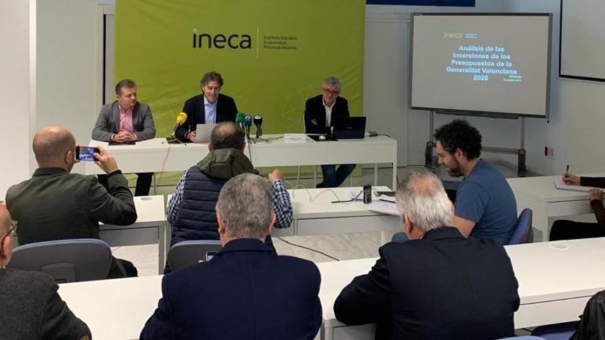Ineca presentó ayer un análisis de los presupuestos de la Generalitat para 2020.