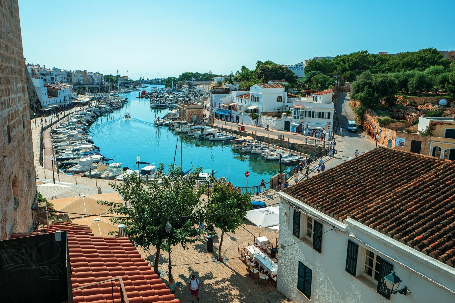 Puerto de Ciutadella, en Menorca.